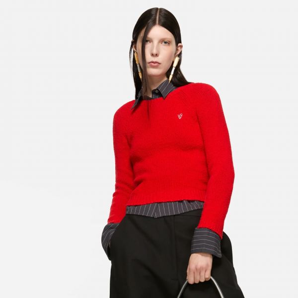 CROPPED CREWNECK SWEATER