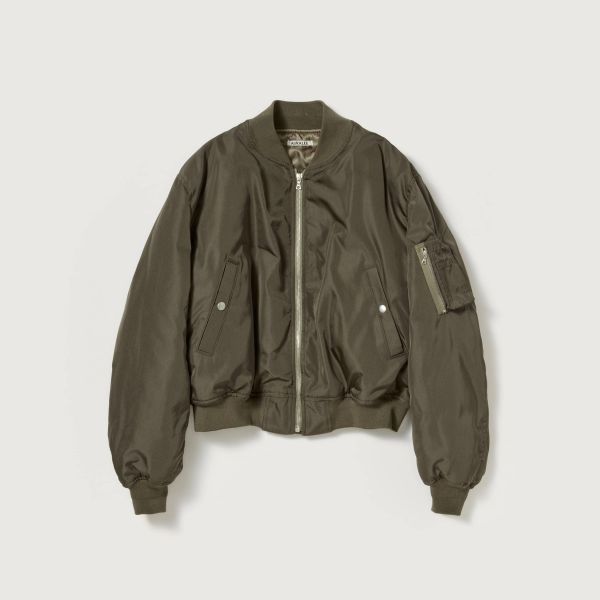 SILK TWILL FLIGHT BLOUSON