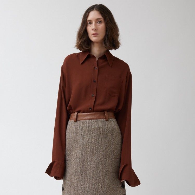 Curved Hem Skirt
