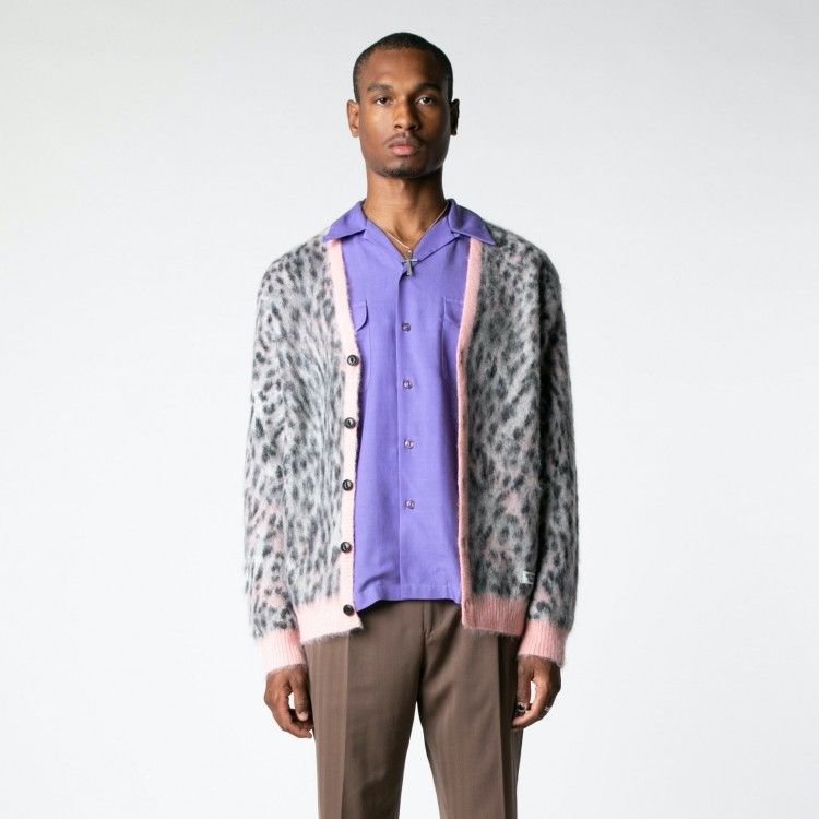 Leopard Mohair Cardigan