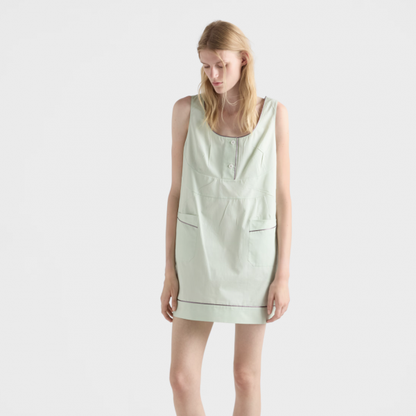 Robe courte en coton