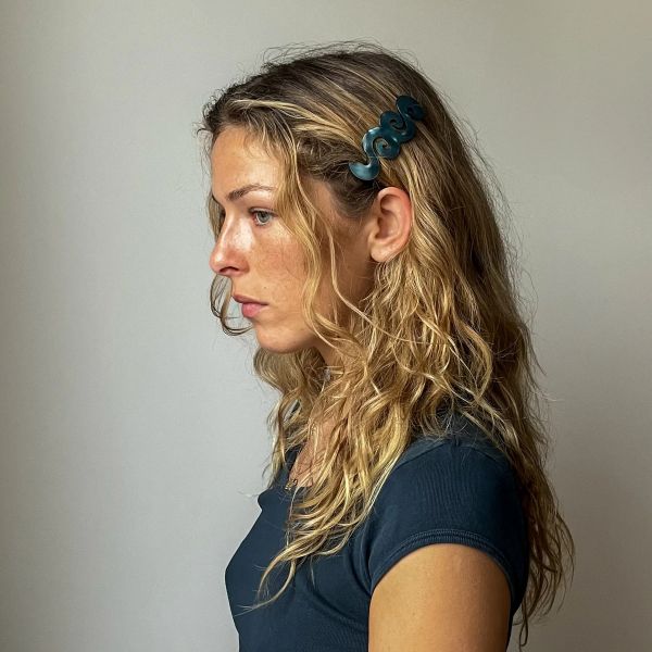 BLUE CHEYENNE BARRETTE