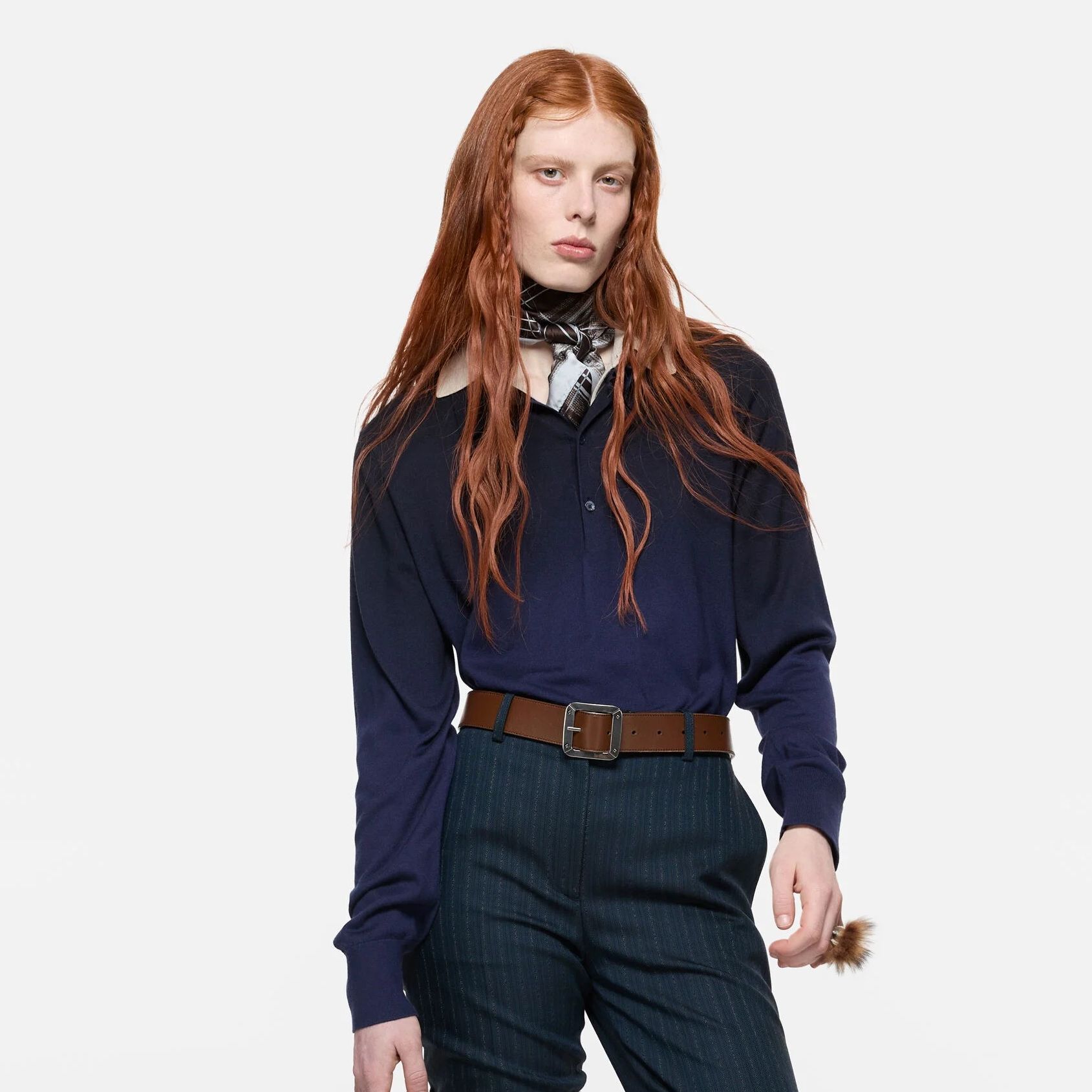Polo en maille de soie