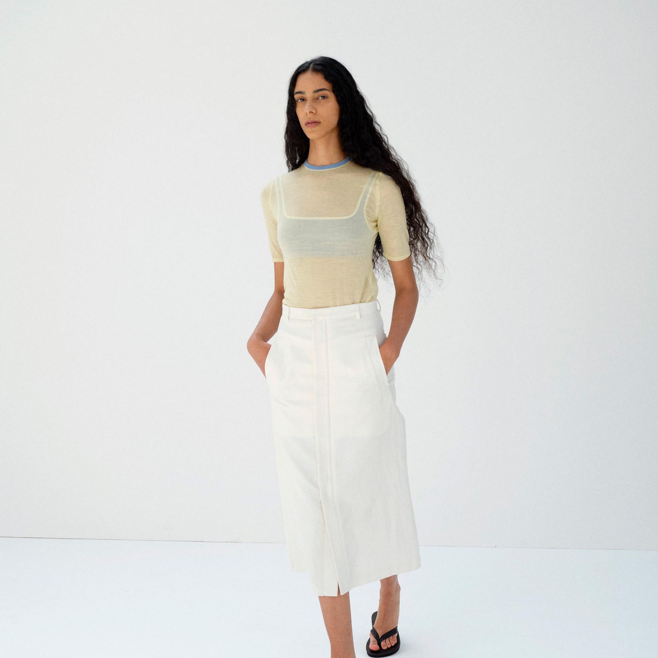 SILK KNIT TEE