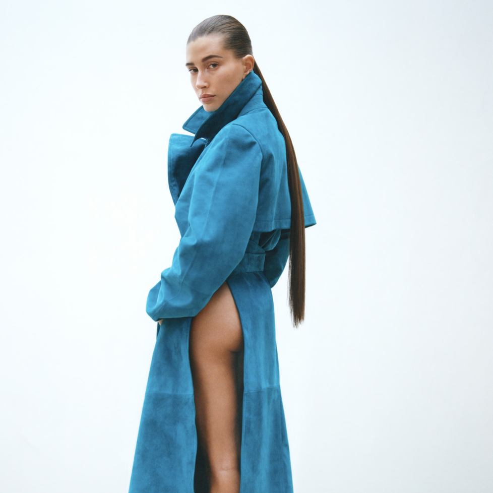 SUEDE GOATSKIN TRENCH COAT