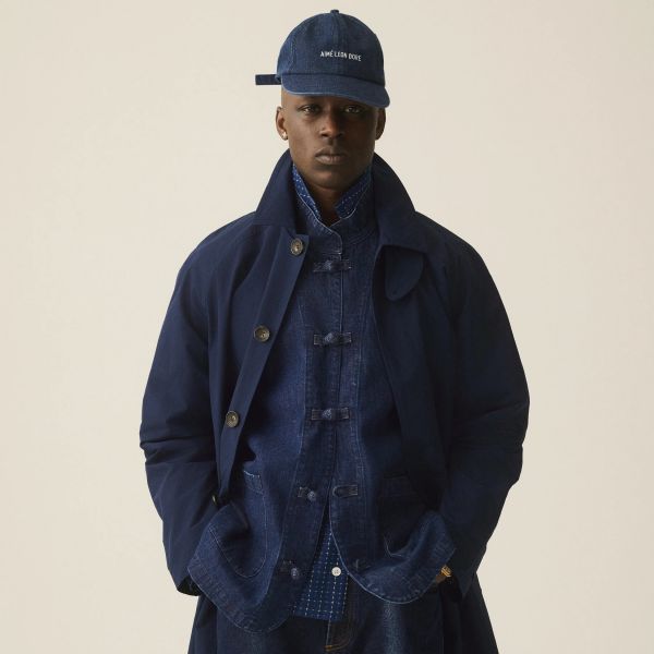 Denim Collarband Jacket