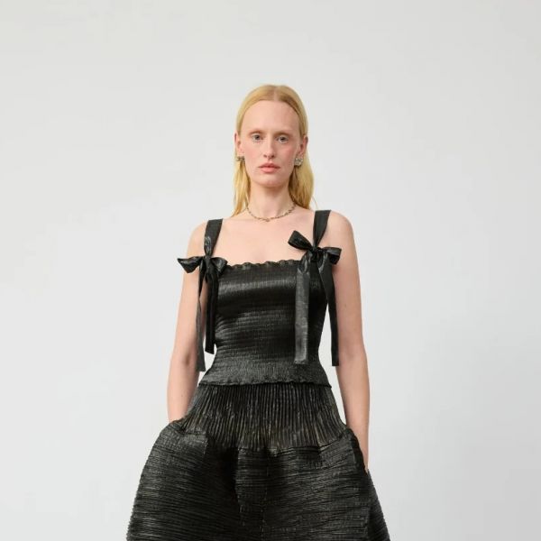 June Smock Pleated Top