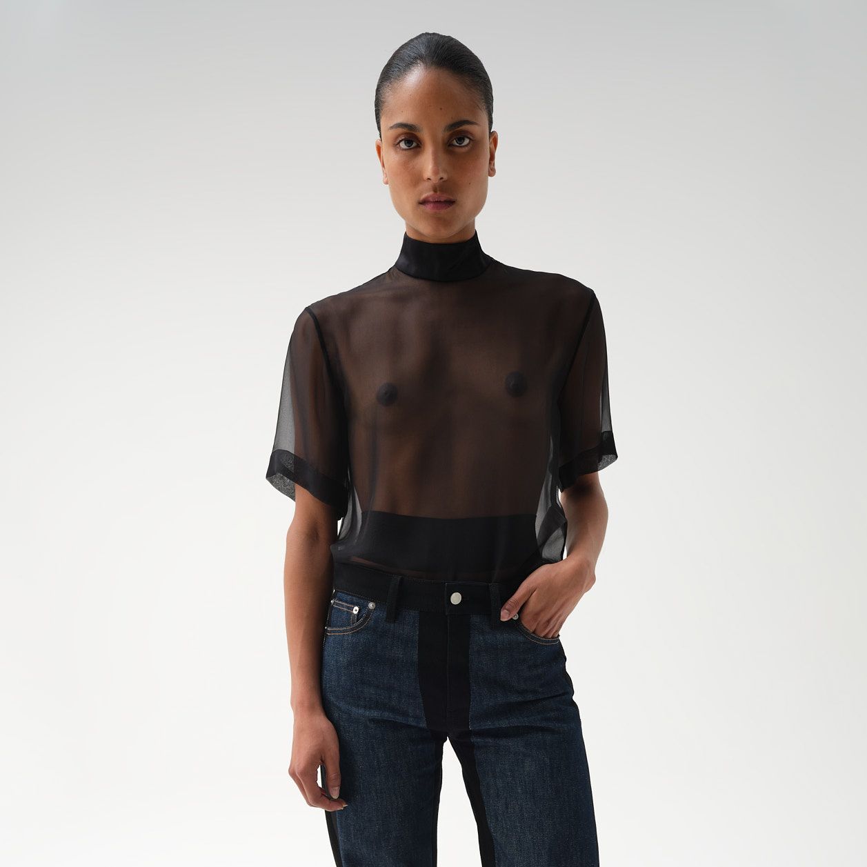 SILK EVENING T-SHIRT