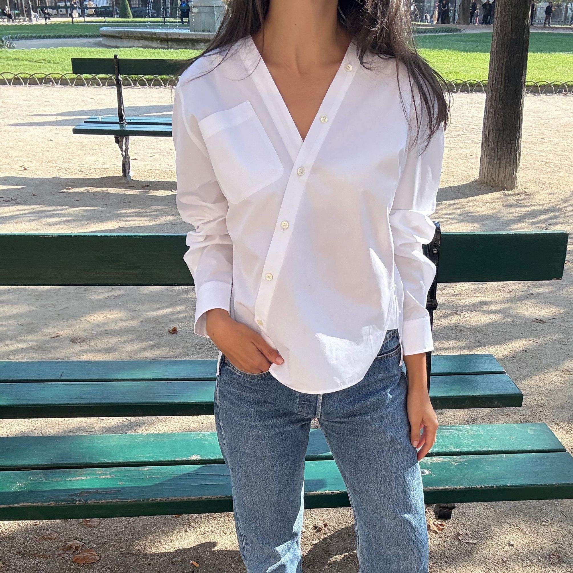 asymmetrical shirt
