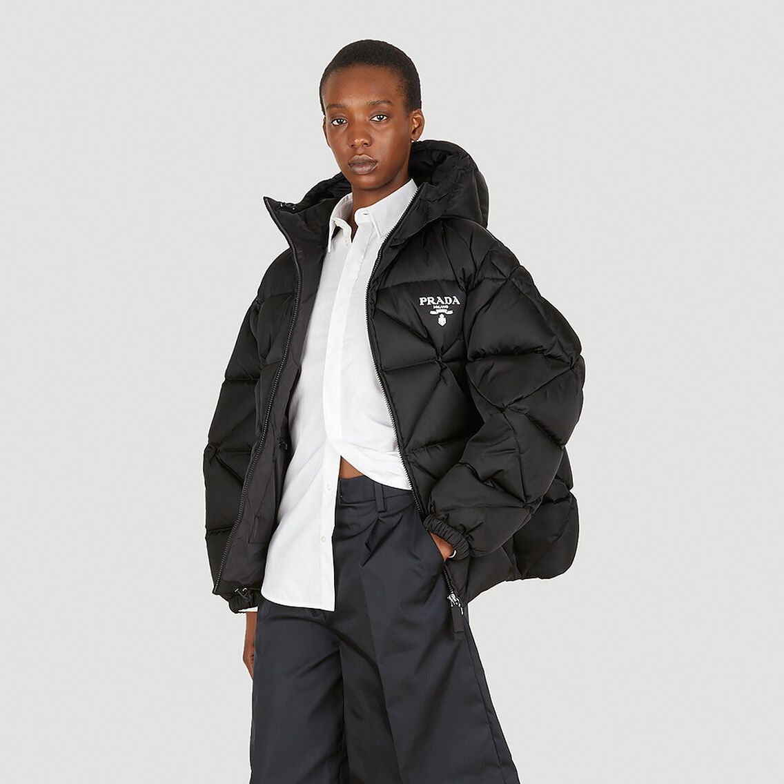 Re-Nylon Diamond Quilted Jacket 