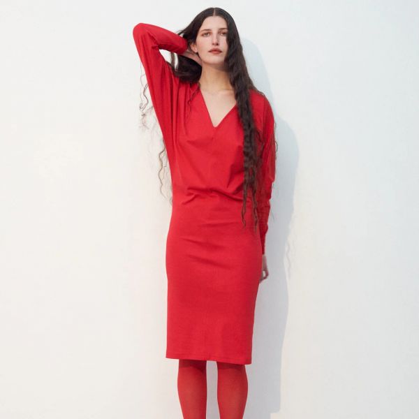 SALMA DRESS RED