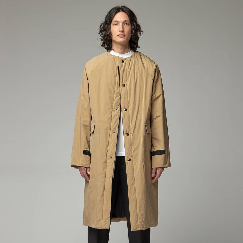 No Collar Below Tafta Original Coat