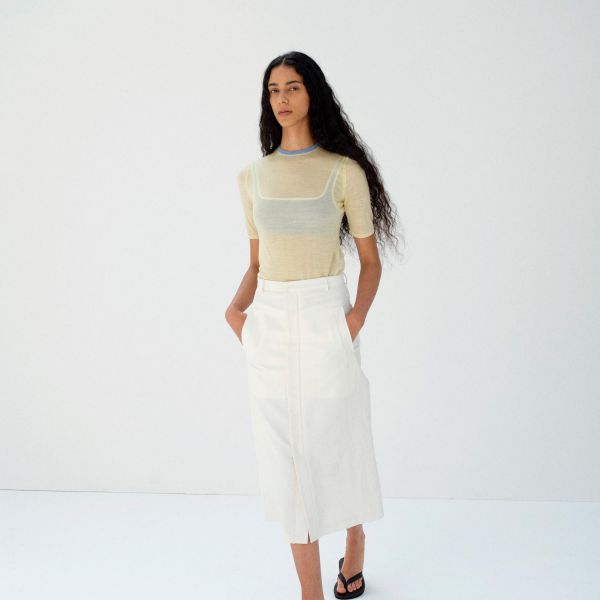 SILK KNIT TEE