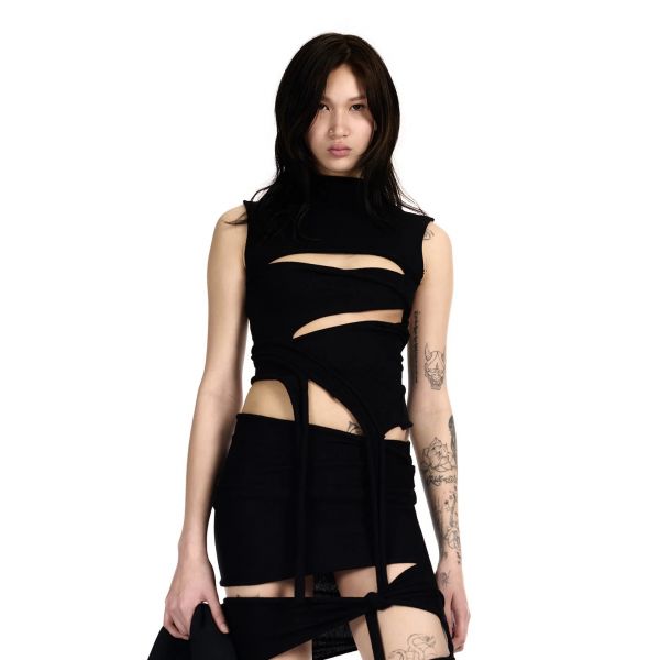 Cut Out Knit Top