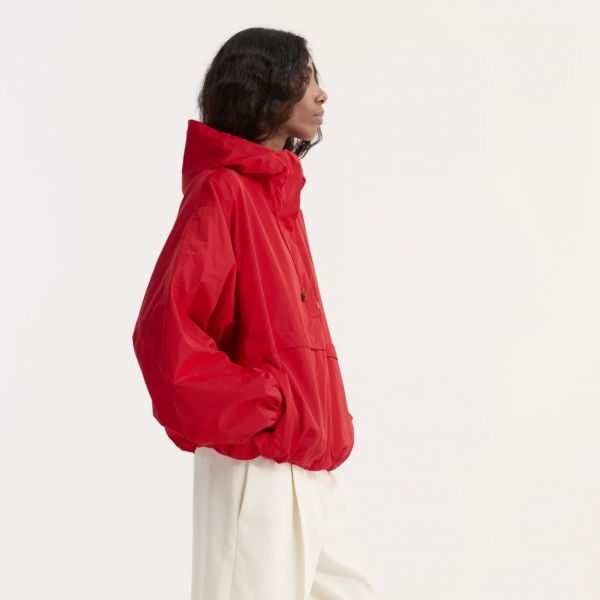 Volume Silk-Blend Anorak