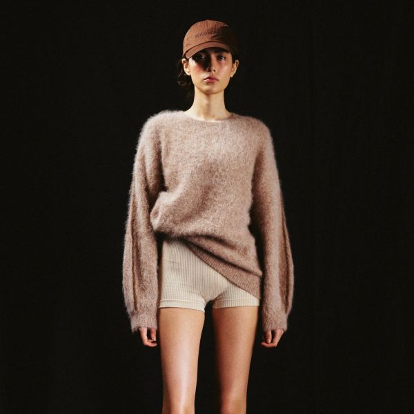 BRUSHED ALPACA SWEATER