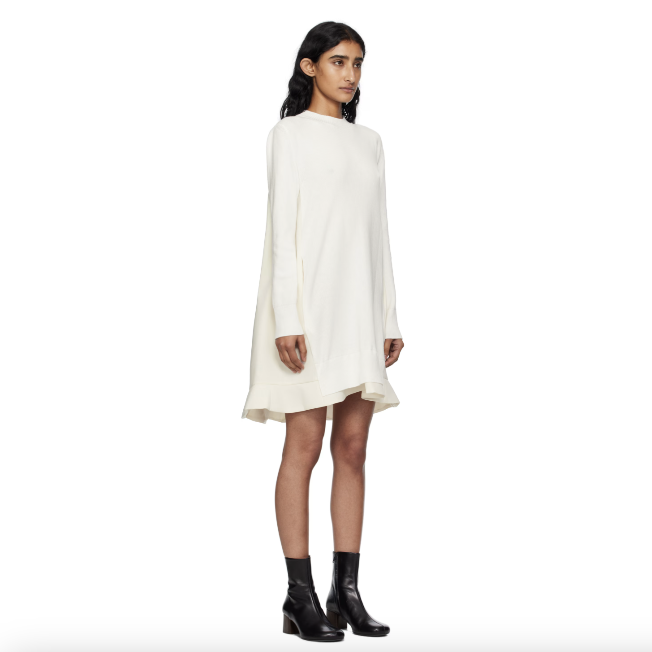 Robe courte blanc