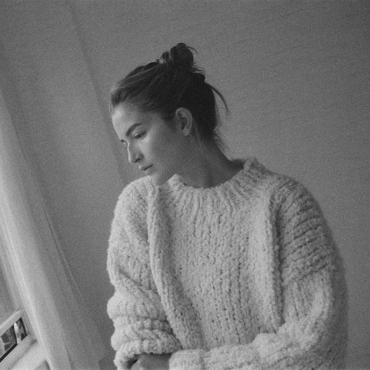 Hand Knitted Sweater in Ivory