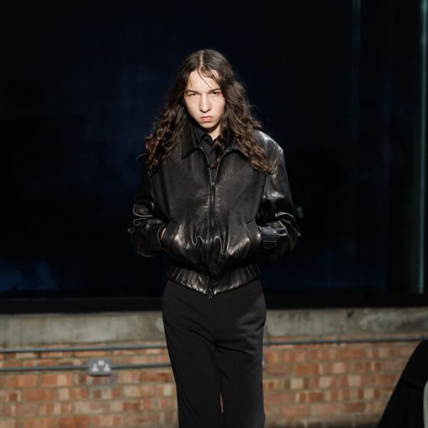 PLEATED BOMBER JACKET