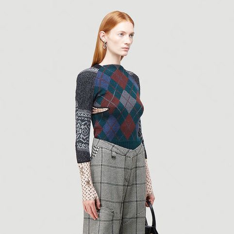 Upcycled Knitted Sweater in Blue